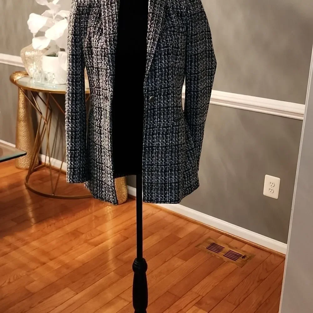 Bcbgmaxazria tweed blazer sz xs - Picture 4 of 8